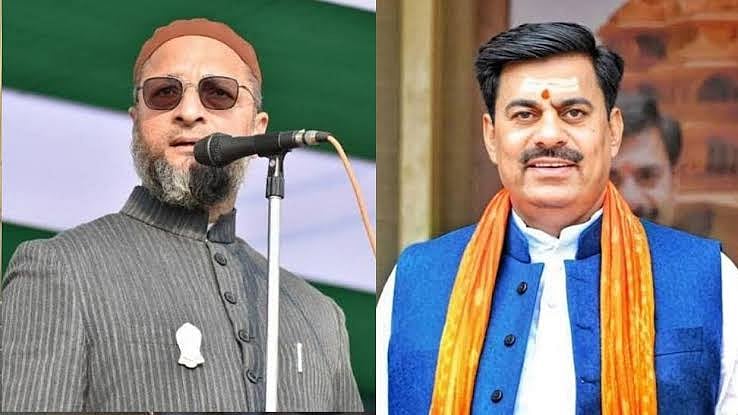 Owaisi Bhopal Rally: ‘Missile Chalegi, Chalti Rahegi...’ BJP MLA Rameshwar Sharma Hits Back At Asaduddin Owaisi, Clarifies He Was Referring To 'Qazi Camp In Islamabad', Not Bhopal | VIDEO