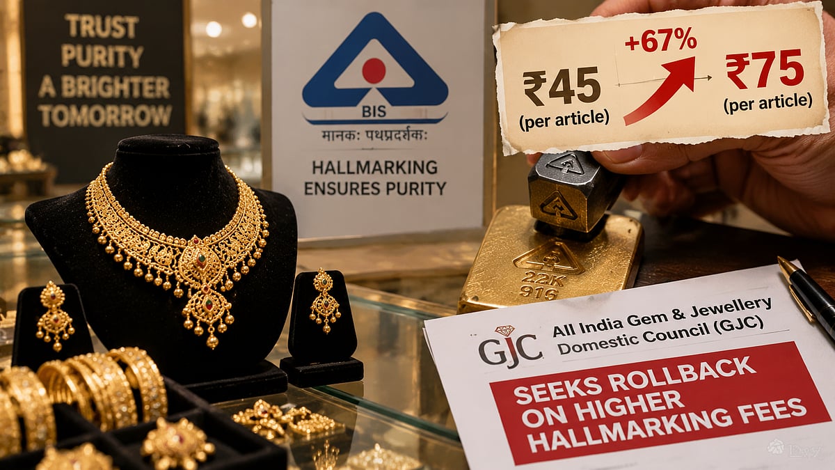 Jewellers’ Body GJC Urges Centre To Roll Back 67% Gold Hallmarking Fee Hike, Cites Impact On Small And Lightweight Jewellery