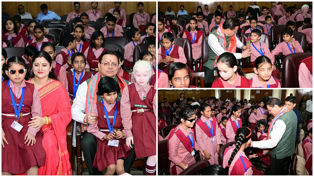 Uttarakhand CM Dhami Turns Emotional While Celebrating Birthday With Children With Disabilities