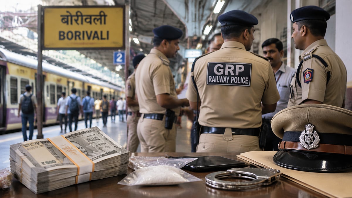 Two Borivali GRP Constables Suspended Over Alleged ₹2.4 Lakh Bribe From Drug Carrier