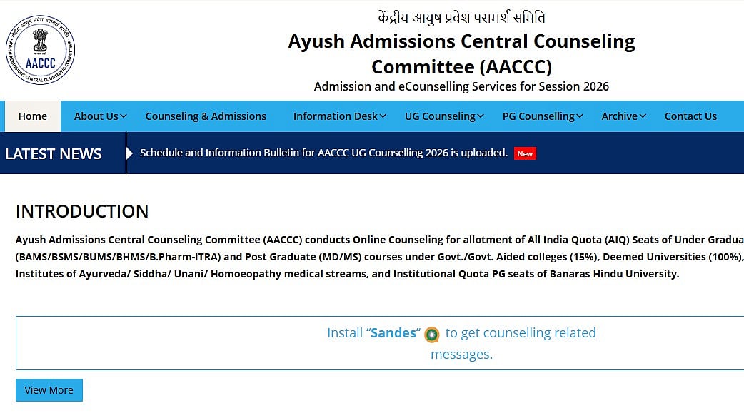 AYUSH NEET UG Counselling 2026 Round 1 Seat Allotment Result Expected Today At aaccc.gov.in; Check Details
