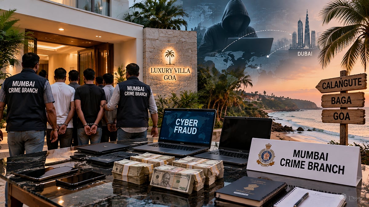 Mumbai Crime Branch Busts Two Goa-Based Cyber Fraud Gangs, Over ₹1,000 Crore Allegedly Routed...