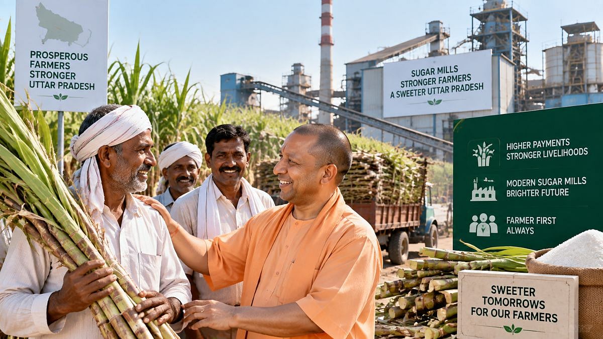 Uttar Pradesh: 102 Sugar Mills Make 100% Payment To Sugarcane Farmers, 94.86% Dues Cleared In 2025-26