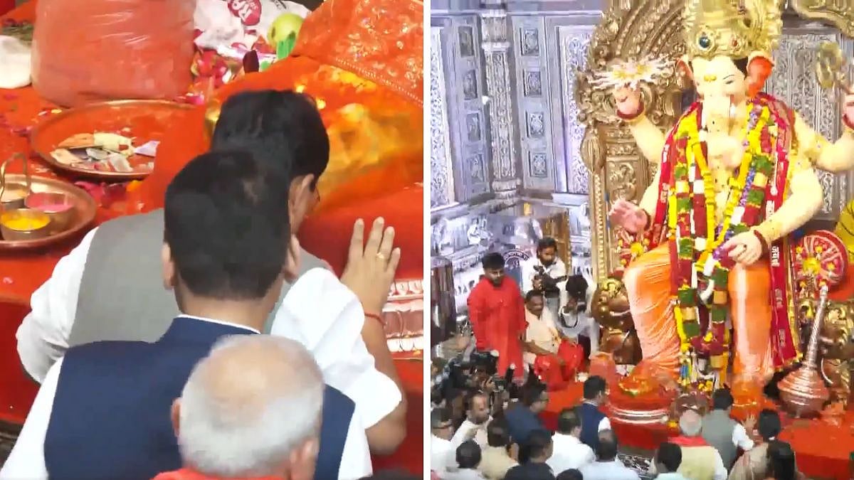 Video: Nitin Nabin Arrives In Mumbai For First Time As BJP President, Seeks Blessings At Siddhivinayak Temple & Lalbaugcha Raja; CM Fadnavis Joins
