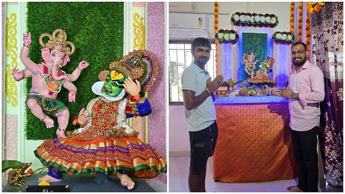 Kerala's Kathakali Art Inspires Unique Ganesha Idol At Bandra Pandal
