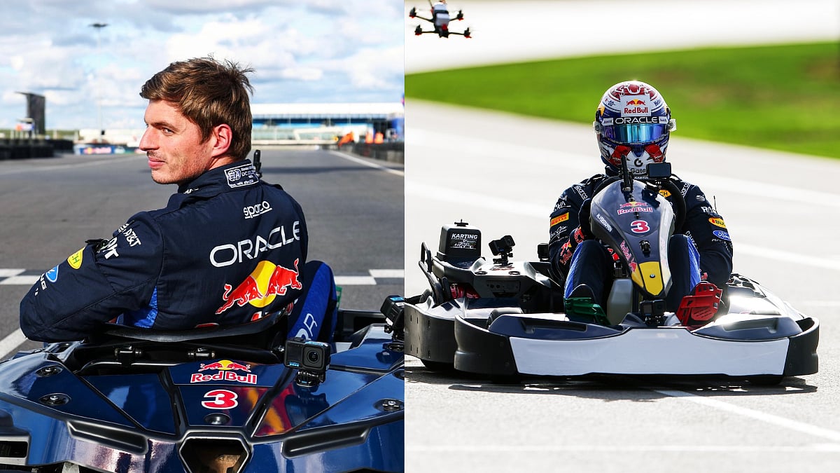 F1 Star Max Verstappen Overtakes 100 Amateur Drivers In Just 14 Laps During Chaotic Silverstone Go-Kart Challenge | Video