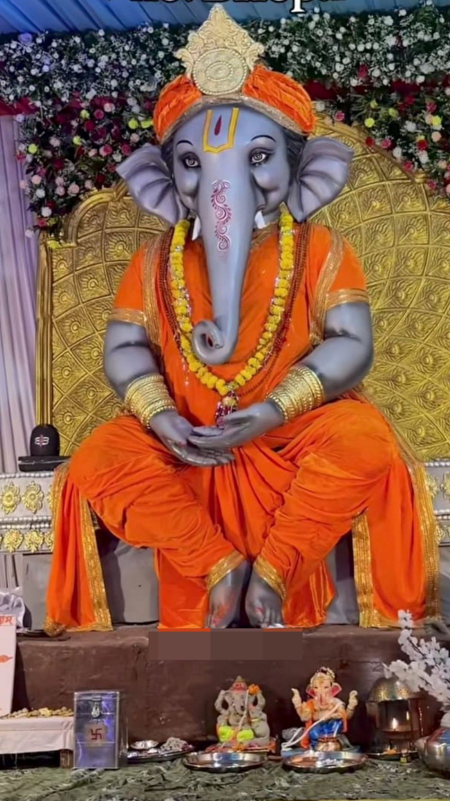 7 Number Square Ganpati Pandal