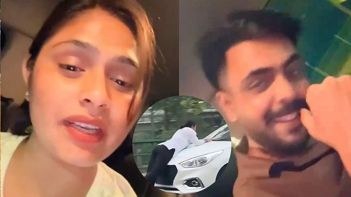 'Ye Mujhe Chhodna Chahta Hai': Old Video Of Viral Lucknow Woman Talking To Her 'Boyfriend' Surfaces After Car Bonnet Case - WATCH 