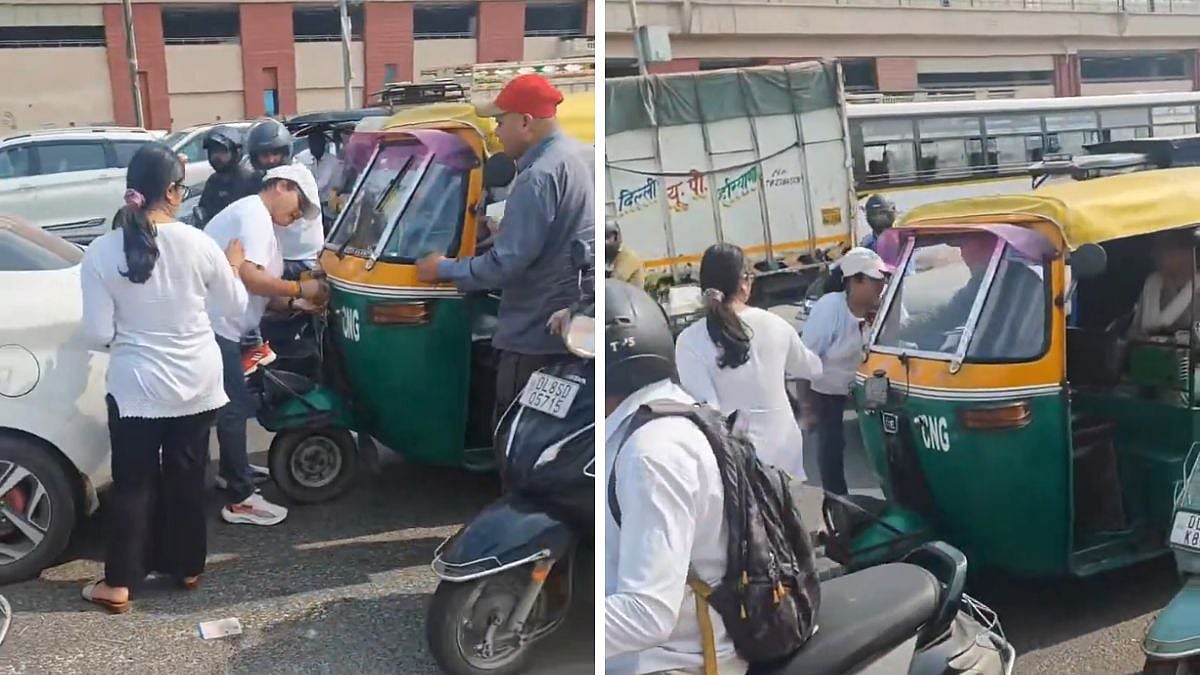 Heated Roadside Dispute Turns Ugly As Woman Damages Auto-Rickshaw, Video Surfaces