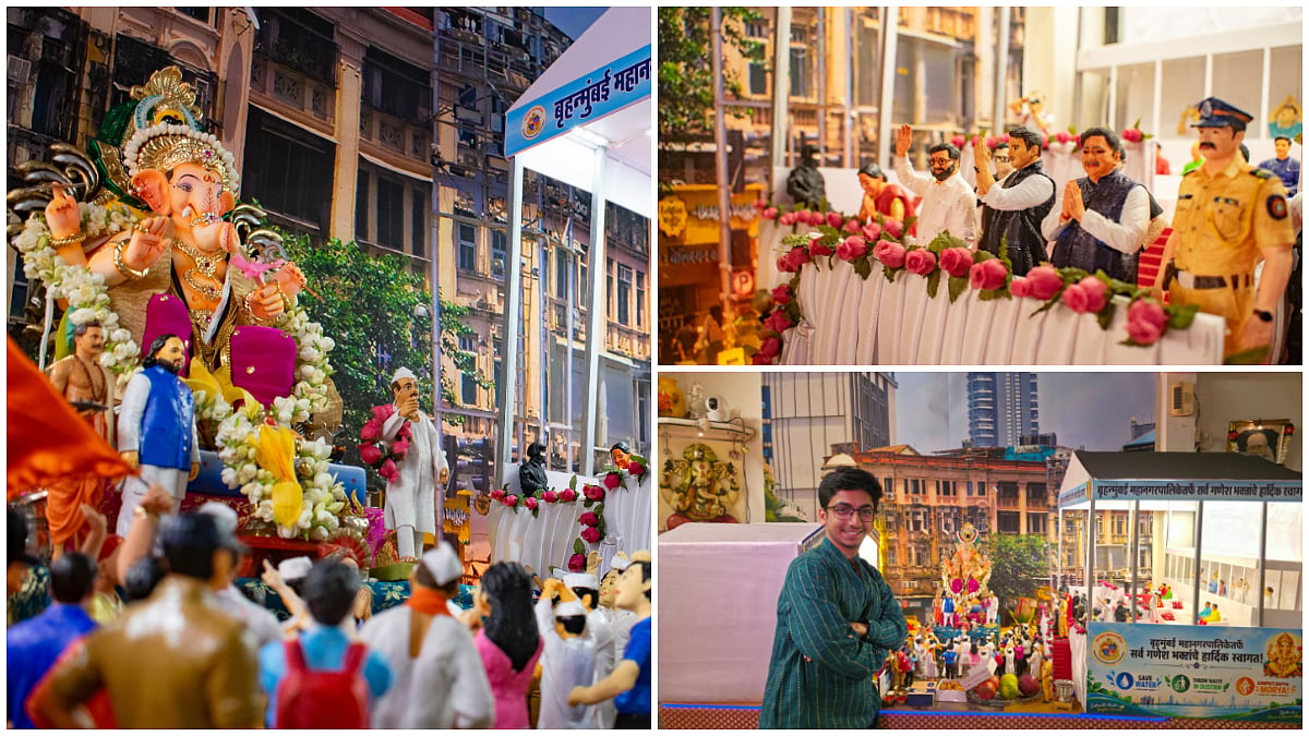 Miniature Girgaum Chowpatty Visarjan Tableau Brings Mumbai's Ganpati Farewell To Life