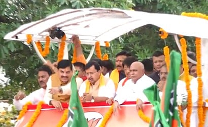 PM Modi Birthday: BJP National President Nitin Nabin Holds Roadshow In Indore During 2-Day MP Visit | VIDEO 