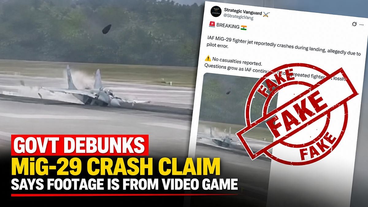 Govt Debunks Viral MiG-29 Crash Claim, Says Footage Is From ‘War Thunder’ Video Game