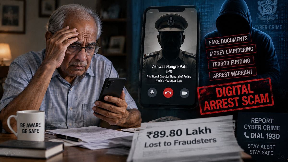 Mumbai Cyber Fraud: 72-Year-Old Malad Man Loses ₹89.80 Lakh In ‘Digital Arrest’ Scam, Fraudsters Impersonate Senior Police Officers