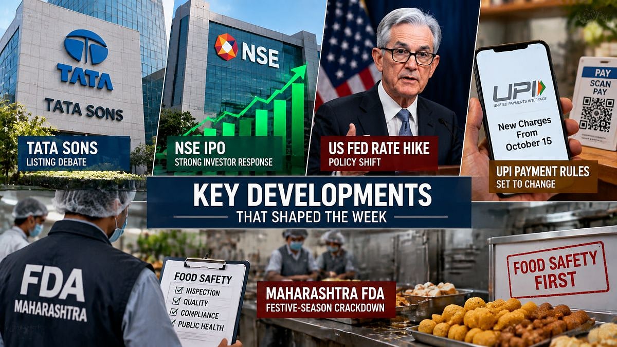 Tata Sons Listing Debate, NSE IPO, Fed Rate Hike, UPI Charges And FDA Crackdown: Key Developments That Shaped The Week