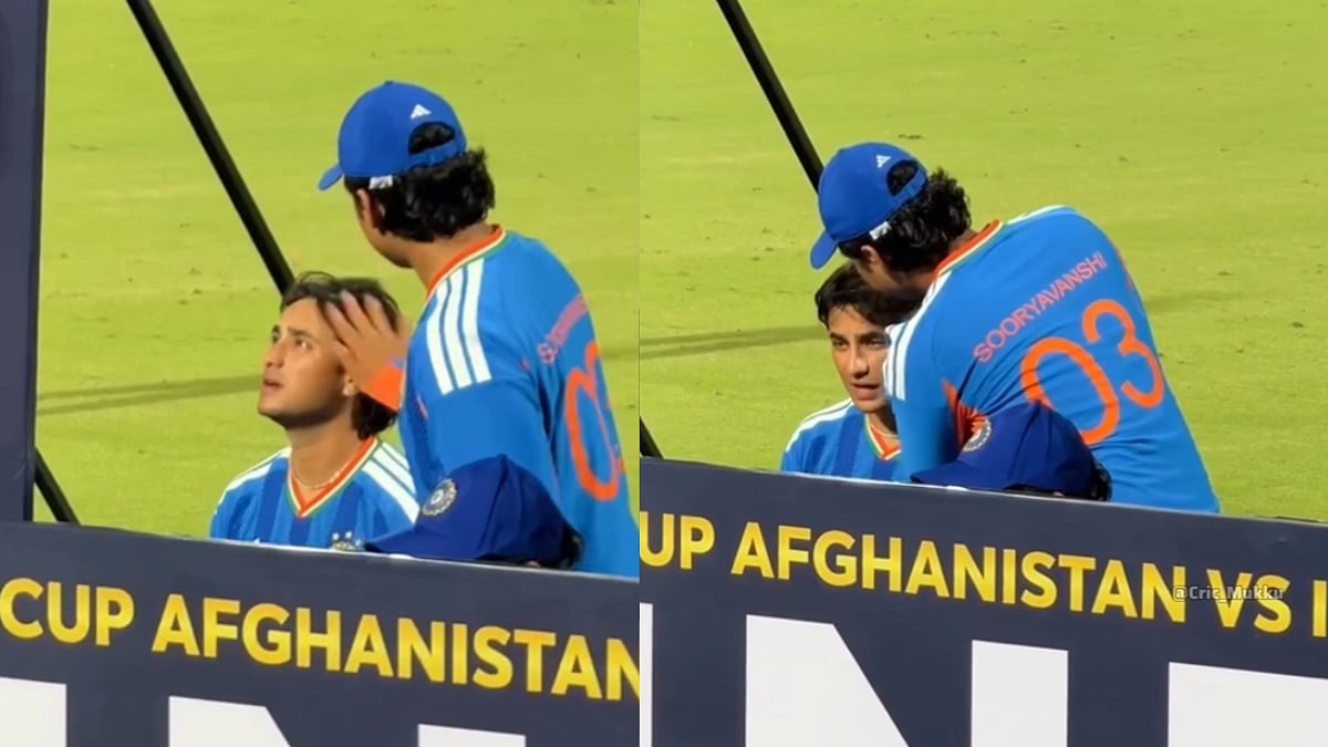Vaibhav Sooryavanshi Fixes Abhishek Sharma's Hairstyle During Trophy Celebration After Team India's Series Win | Video