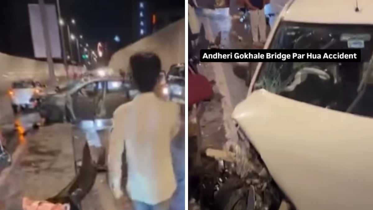 Mumbai Accident: 2 Vehicles Collide On Gokhale Bridge In Andheri, Traffic Hit; VIDEO Surfaces
