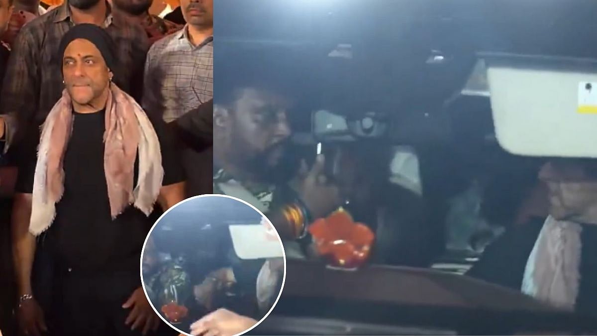 Salman Khan Gets Angry At Driver, Hits Him After Car Runs Over Fan's Foot While Making Way After Ganpati Darshan In Mumbai - VIDEO