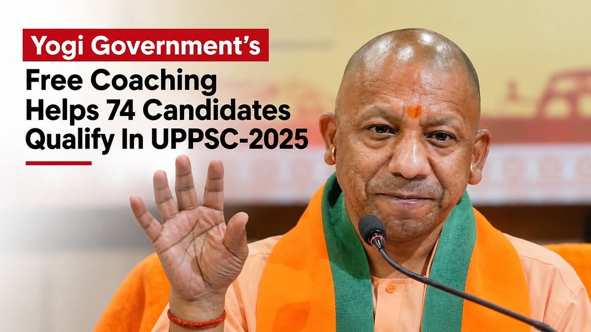 Uttar Pradesh: Yogi Government’s Free Coaching Scripts A New Success Story, 74 Candidates Qualify In UPPSC-2025