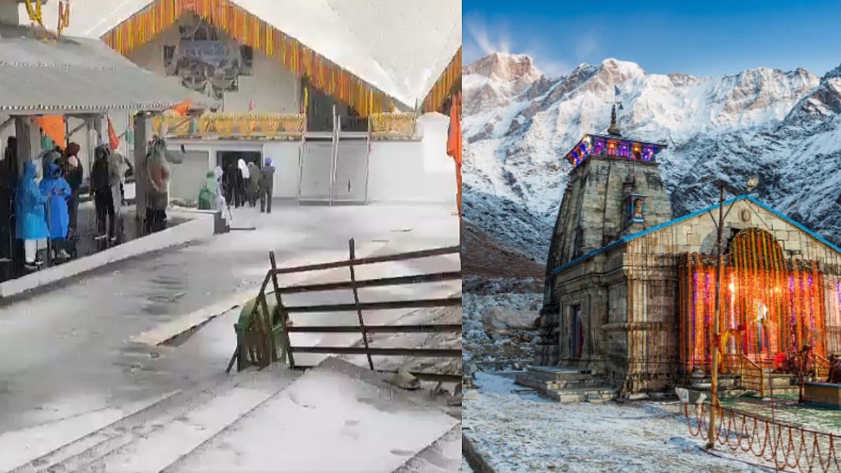 Uttarakhand's Sri Hemkund Sahib Witness Season's First Snowfall; Rain Disrupts Kedarnath Yatra