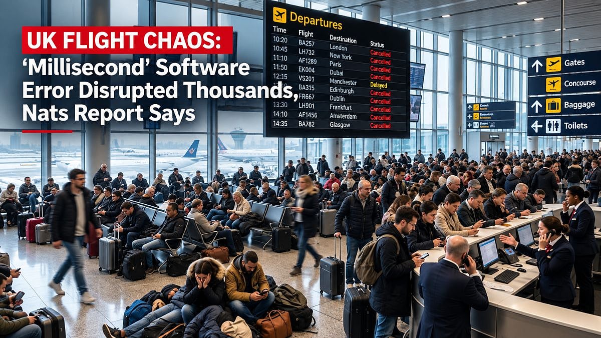 UK Flight Chaos: ‘Millisecond’ Software Error Disrupted Hundreds Of Thousands Of Passengers, Nats Report Says