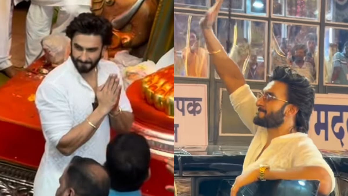 Ranveer Singh Walks Barefoot To Mumbai's Lalbaugcha Raja Ahead Of 2nd Baby's Arrival With Deepika Padukone, Waves At Fans—VIDEO