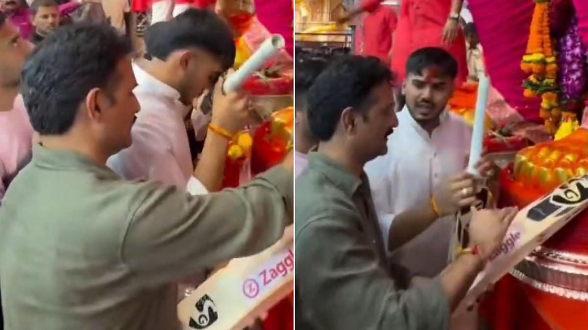 Ayush Mhatre Seeks Lalbaugcha Raja’s Blessings, CSK Star Offers Bat To Ganpati Bappa | VIDEO