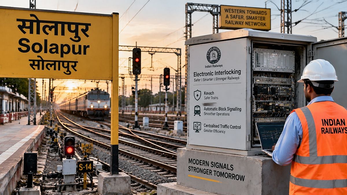 Indian Railways Approves ₹209 Crore Signalling Upgrade At 7 Solapur Stations, To Support Kavach