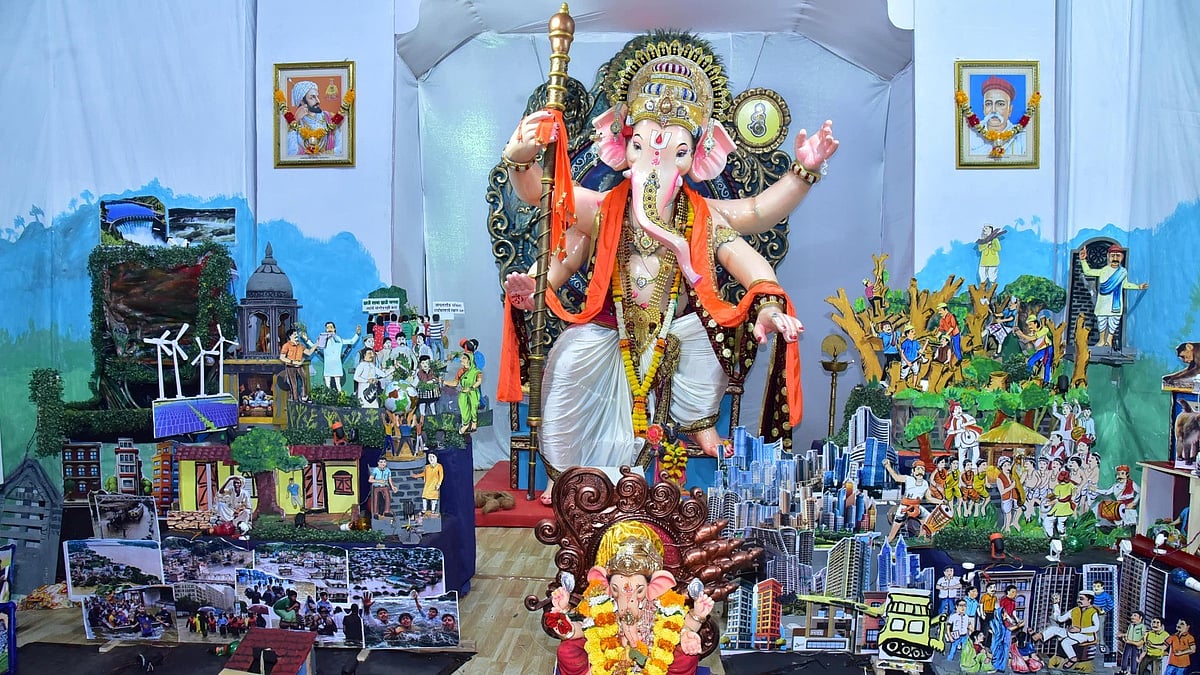 Thane Ganesh Darshan Competition 2026: Ekvira Mitra Mandal Wins ₹1 Lakh Prize For Social Awareness Theme