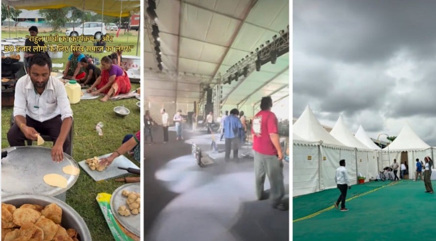 Food For Over 50K People, Music Team At Stage— Preparations Underway For LoP Rahul Gandhi’s ‘Chhatron Ki Goonj’ Event In Indore | VIDEO