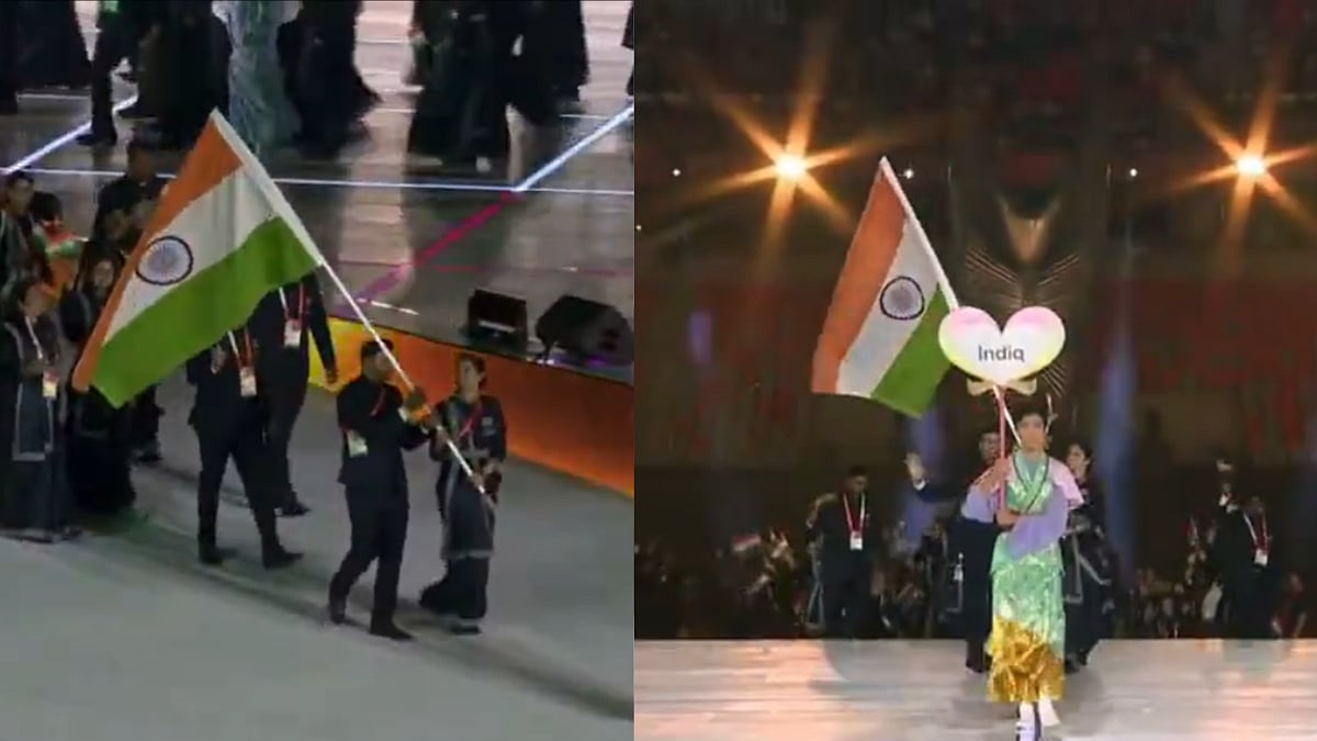 Asian Games 2026: Manu Bhaker And Pawan Sehrawat Led Indian Contingent At Grand Opening Ceremony In Japan | Video