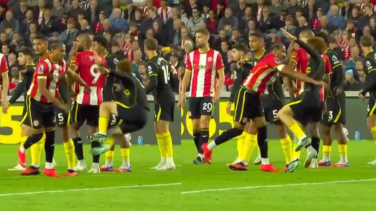 'What Just Happened?': Brentford Player Kevin Schade Throws Chelsea's Valentin Barco To Ground During Premier League Match | Video