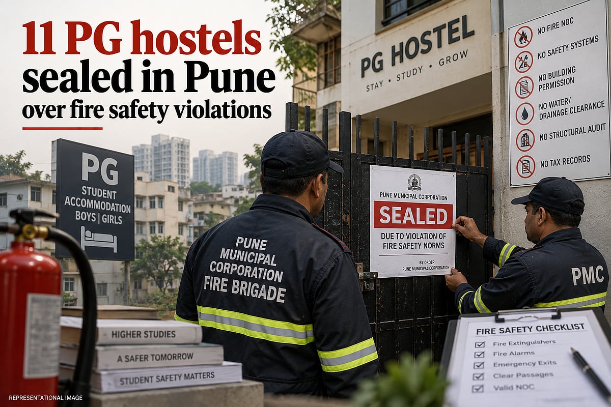 11 PG Hostels Sealed In Pune Over Fire Safety Violations