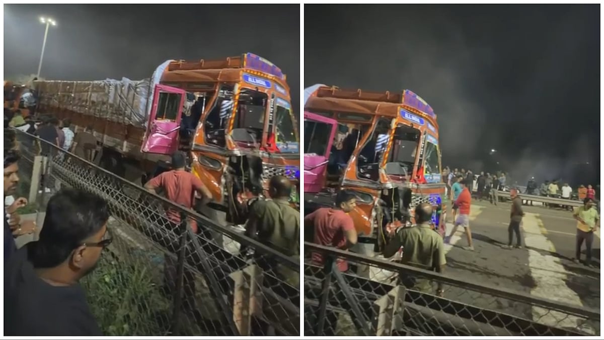 Pune VIDEOS: Brake-Failed Container Crashes Into Vehicles On Bhumkar Bridge, Two Killed, Several Injured