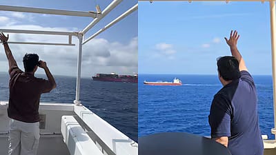 'One In A Billion Chance': Father & Son Sailors Cross Paths In The Middle Of The Ocean; Heartwarming Video Goes Viral
