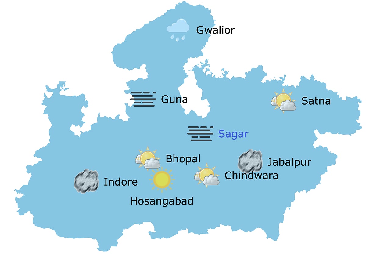 Weather in Madhya Pradesh at 9:40 am
