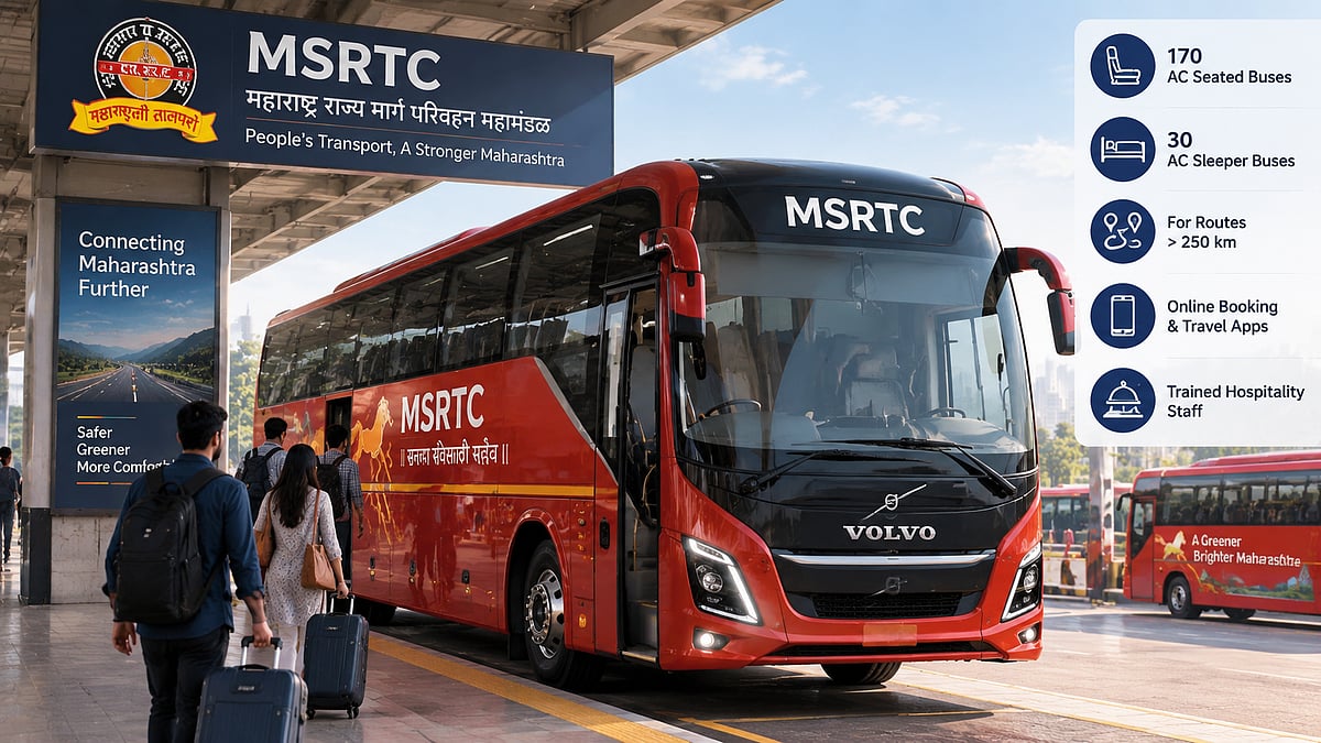MSRTC Plans Major Luxury Bus Expansion With 200 Volvo AC Buses To Compete With Private Operators On Long Routes