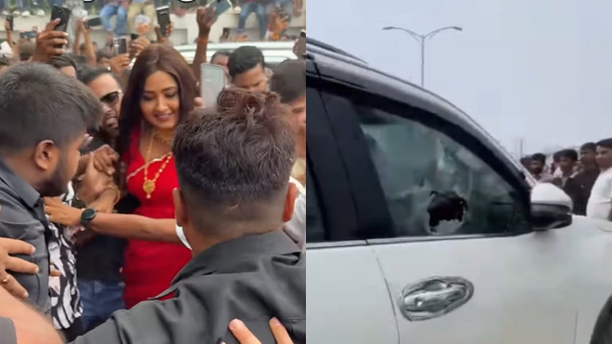 Bhojpuri Actress Kajal Raghwani Mobbed, Her Car Attacked By Crowd During Event In Bihar Sharif; Watch Videos