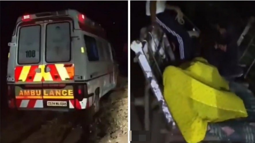 Ambulance Gets Stuck In Mud, Pregnant Woman Carried To Hospital On Bullock Cart In MP's Khargone; Baby Stillborn | VIDEO