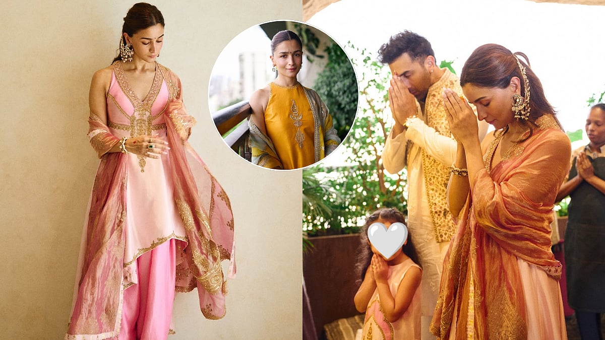 Inside Alia Bhatt-Ranbir Kapoor Ganpati Celebrations; Actress Stuns In Festive Glamour With Two Stunning Looks