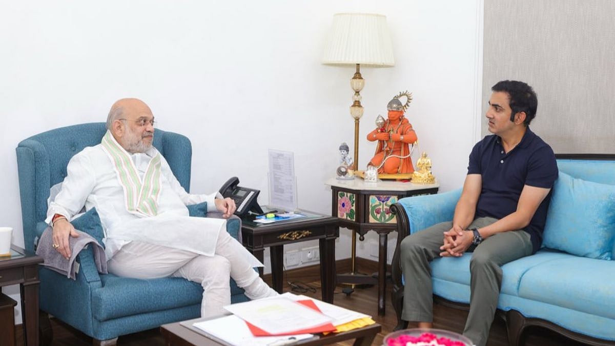 India Men's Cricket Team Head Coach Gautam Gambhir Meets Amit Shah, Expresses Gratitude For Guidance 