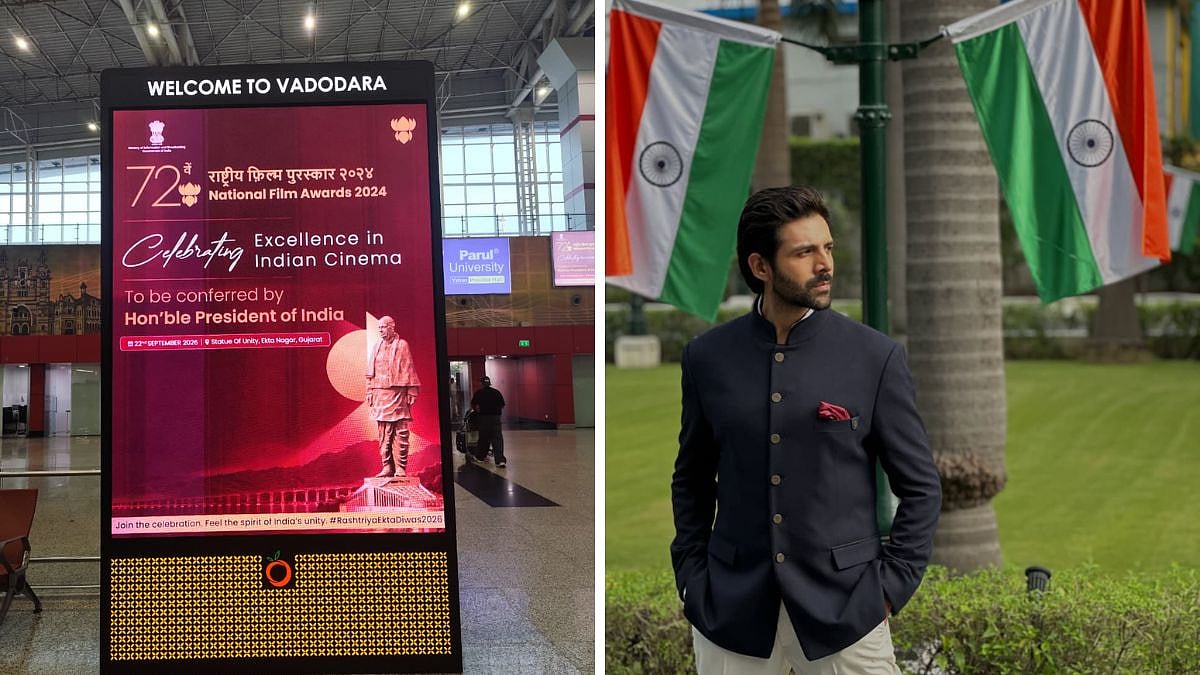 72nd National Film Awards: Kartik Aaryan Spotted On Early Morning Flight To Ekta Nagar