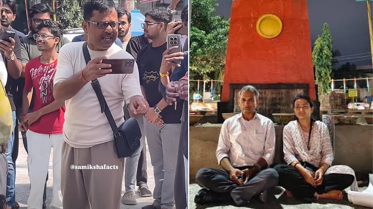 Indore Activist Prahlad Pandey’s Hunger Strike: 'Aap Sher Ho,' Rajeev Talwaar Supports Protest Against Illegal Hoardings & Posters| VIDEO