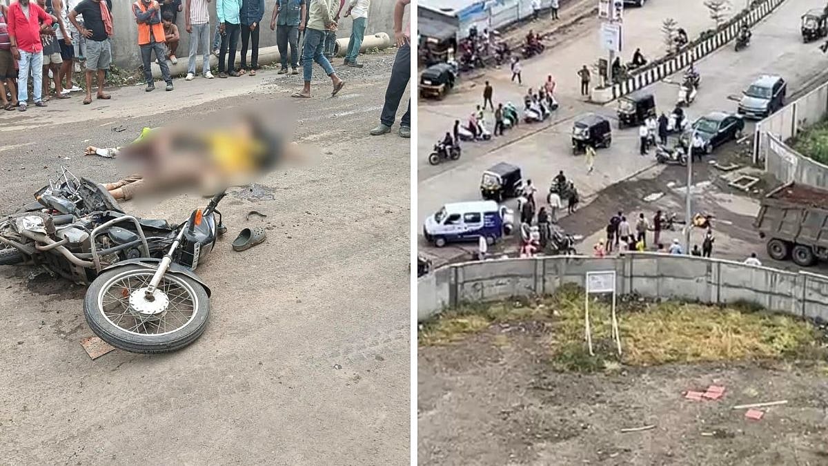 VIDEO: 20-Year-Old Killed, Pillion Rider Injured In Bike-Dumper Crash In Pune's  Kale Padal 