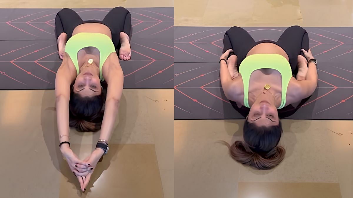 Shilpa Shetty Shows Excellent Slow Yoga Exercise To Strech Your Spine, Hips And Lower Body At Once - Watch Video