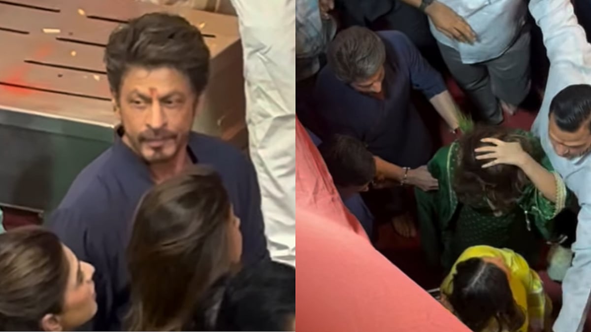 Shah Rukh Khan Visits Lalbaugcha Raja With Family