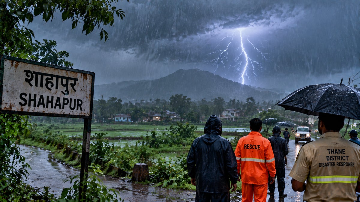 Shahapur Lightning Strike Death: 19-Year-Old Killed Amid Heavy Rain In Thane District