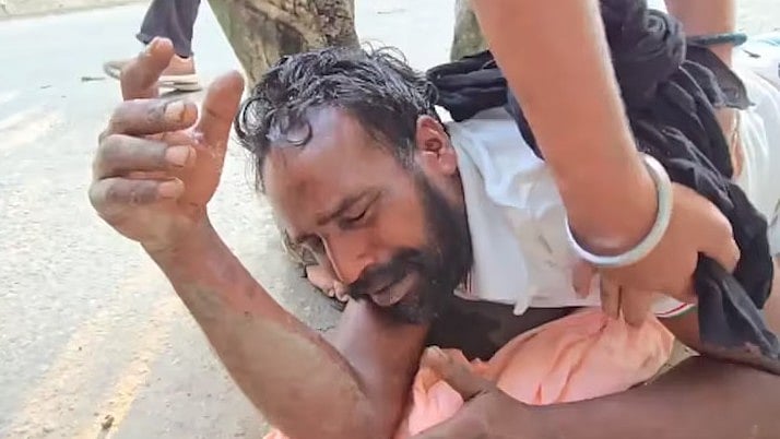 'Drug-Free Punjab' Claim Under Fire: Man Attempts Suicide Outside Sangrur DC Office Over Drug Inaction, Opposition Targets Bhagwant Mann | VIDEO