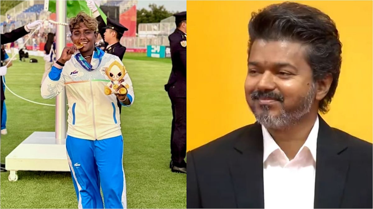 Tamil Nadu CM Vijay Announces ₹75 Lakh Cash Reward For Asian Games 2026 Gold Medallist Kamalini