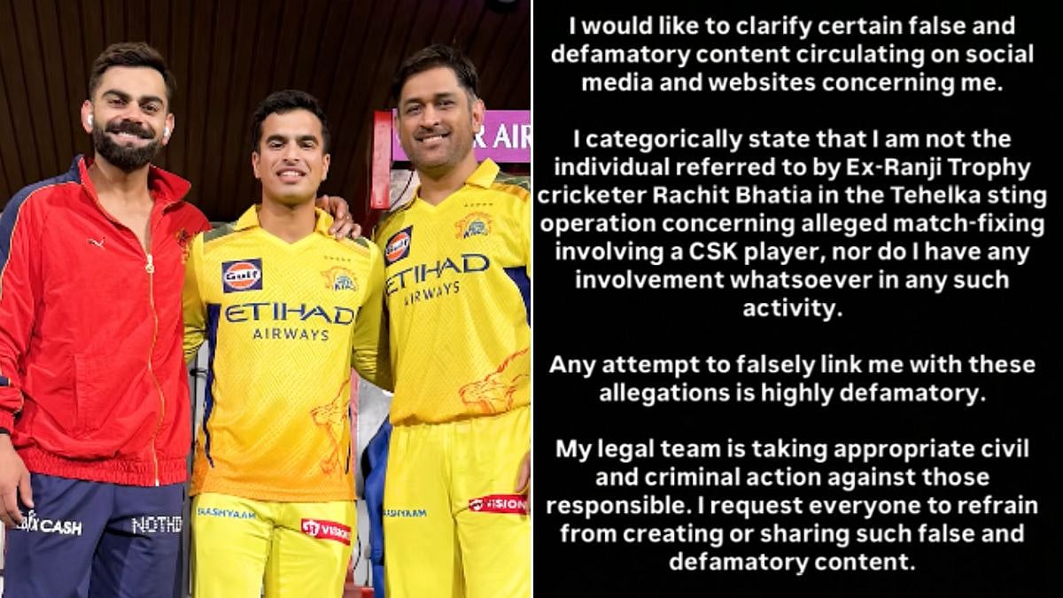 Ex-CSK Player Vansh Bedi Breaks Silence On Match-Fixing Claims; Threatens Legal Action Against Defamatory Allegations