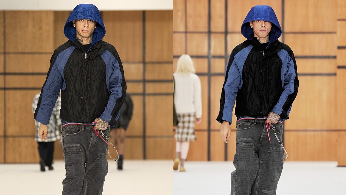 'Why Is He Holding His Pants?': Central Cee's Ramp Walk Gets Trolled As Rapper Struggles With Sagging Jeans During London Fashion Week Debut